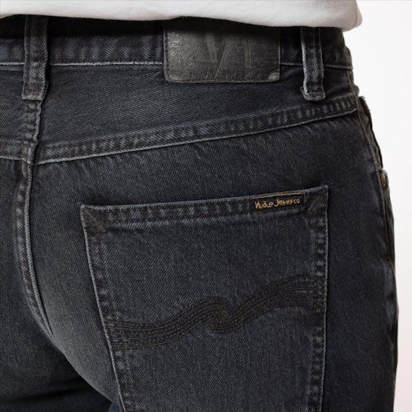 Nudie Jeans Co. - Zwarte Rad Rufus Straight jeans