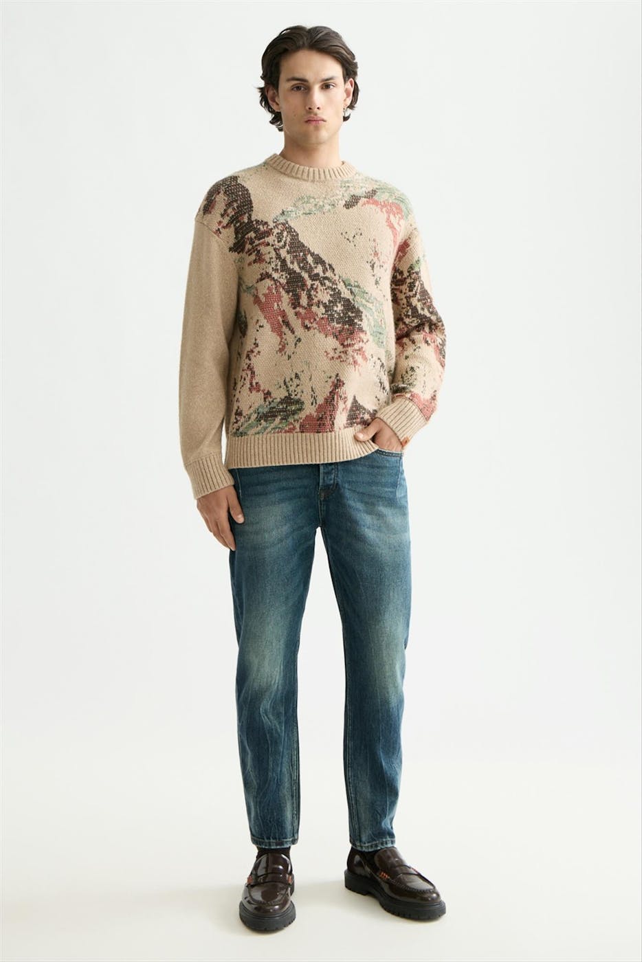 Scotch & Soda - Beige Mountain trui