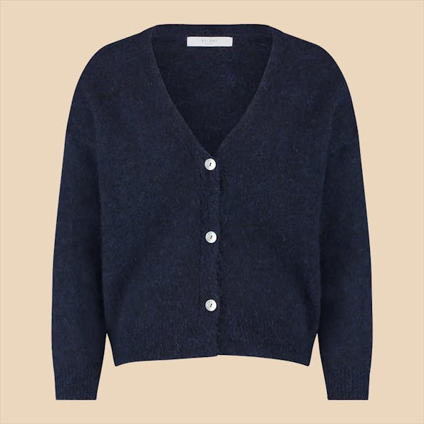 BY BAR - Donkerblauwe Liv cardigan