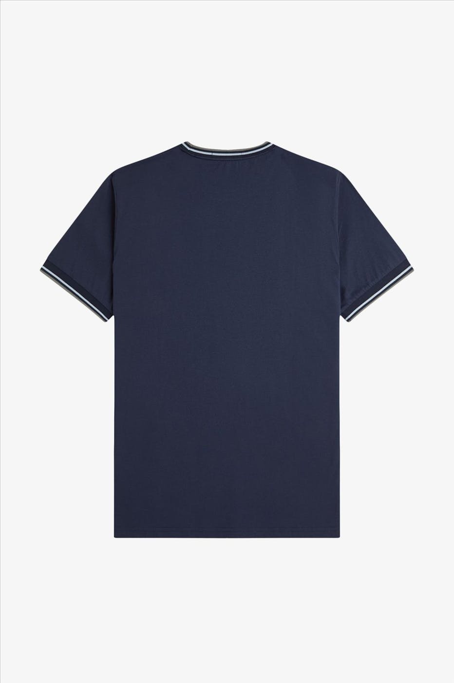 Fred Perry - Donkerblauw-Mintgroene Twin Tipped T-shirt
