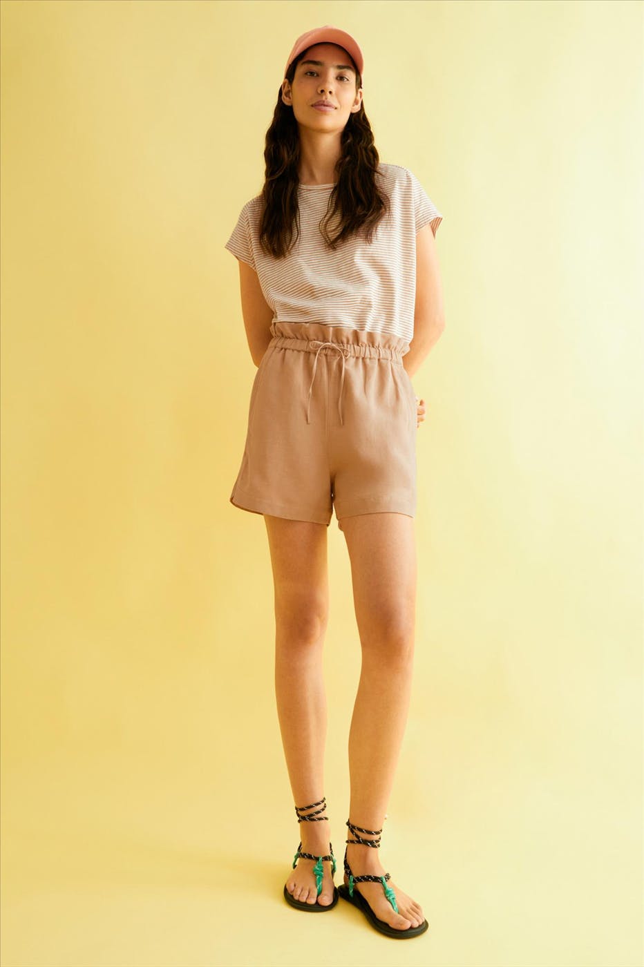 Armed Angels - Beige-Ecru Oneliaa Lovely Stripes T-shirt