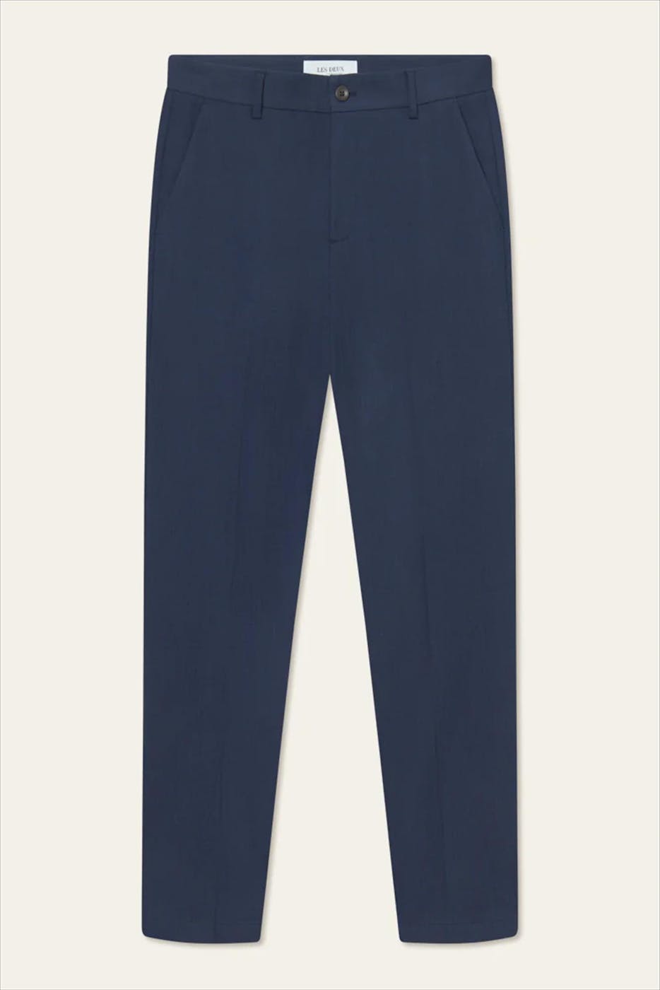 LES DEUX - Donkerblauwe Como Texture kostuumbroek