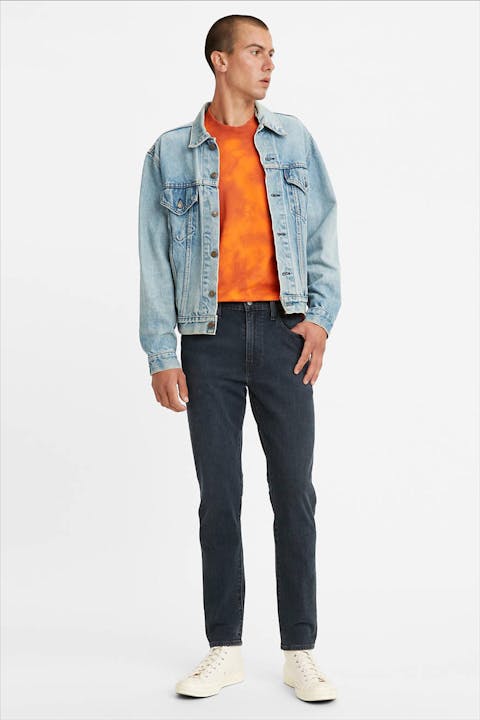 Levi's - Donkergrijze 512 Slim Taper jeans
