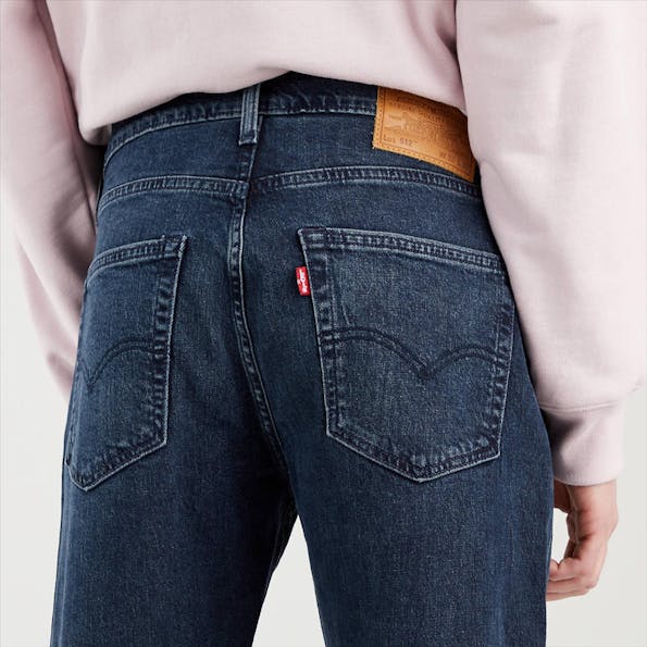 Levi's - Donkergrijze 512 Slim Taper jeans
