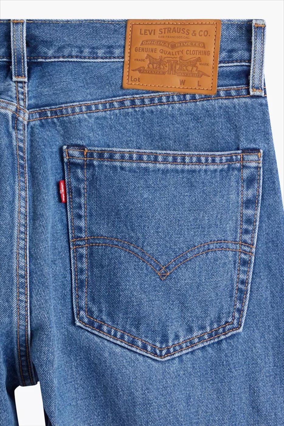 Levi's - Blauwe 551 straight jeans