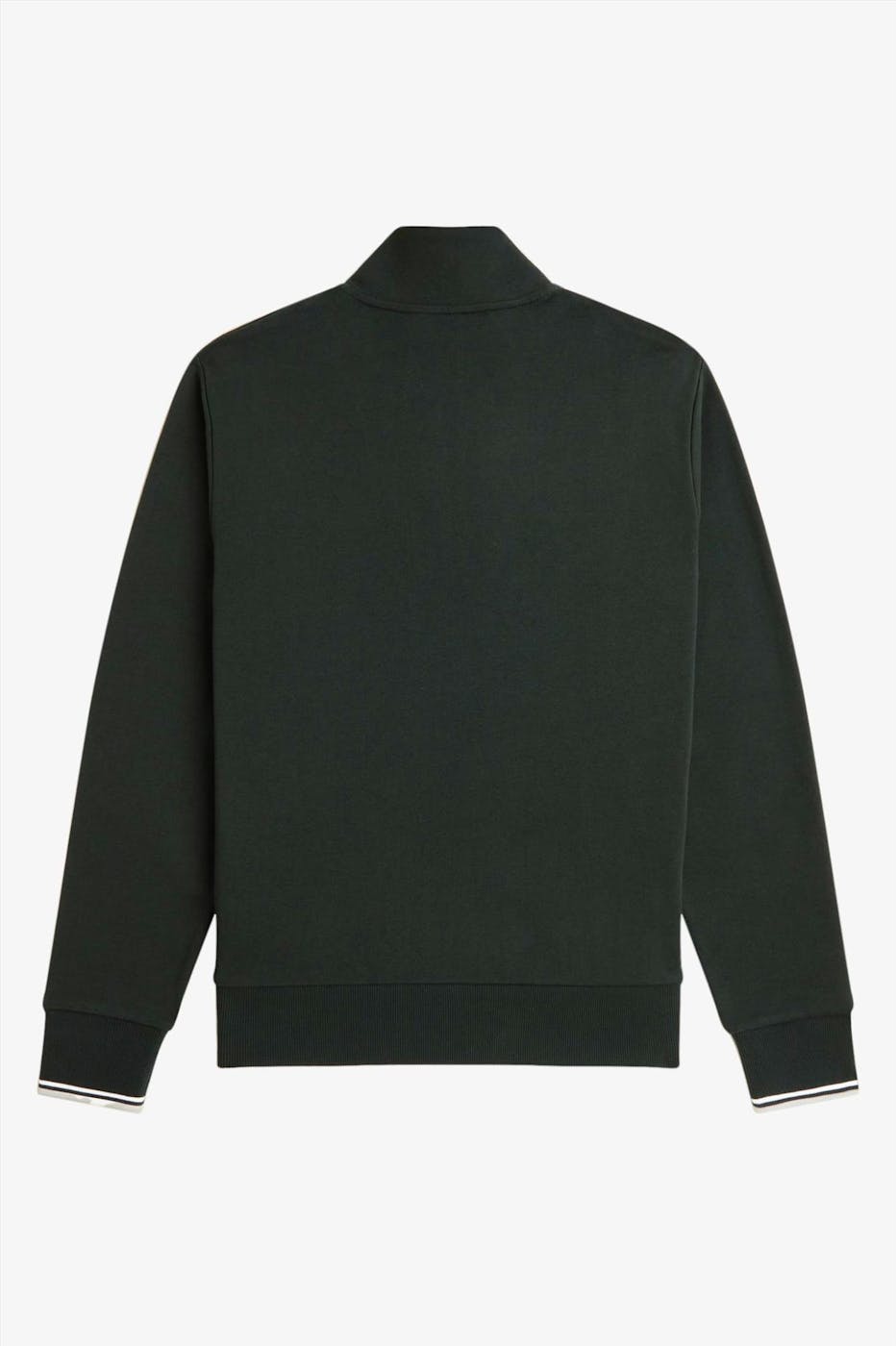 Fred Perry - Donkergroene Half Zip sweater
