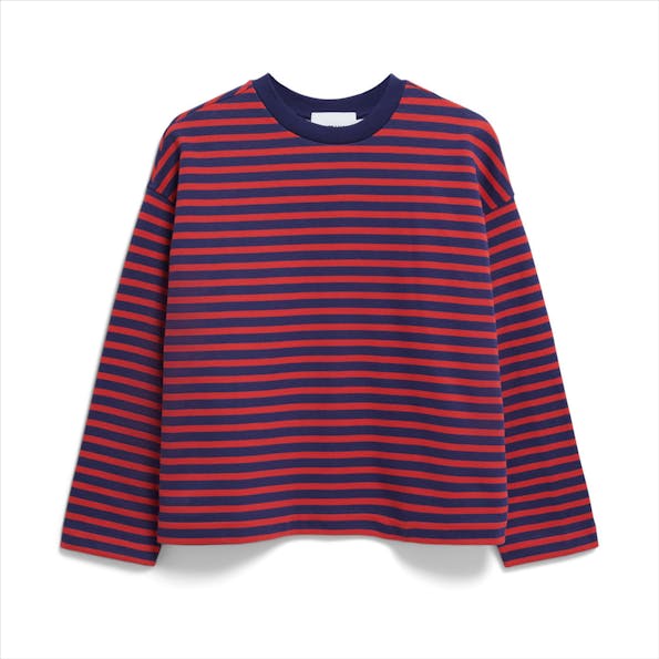Armed Angels - Donkerblauw-Rode Frankaa Maarlen sweater