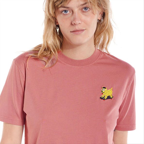OLOW - Donkerroze Doggy Dog T-shirt