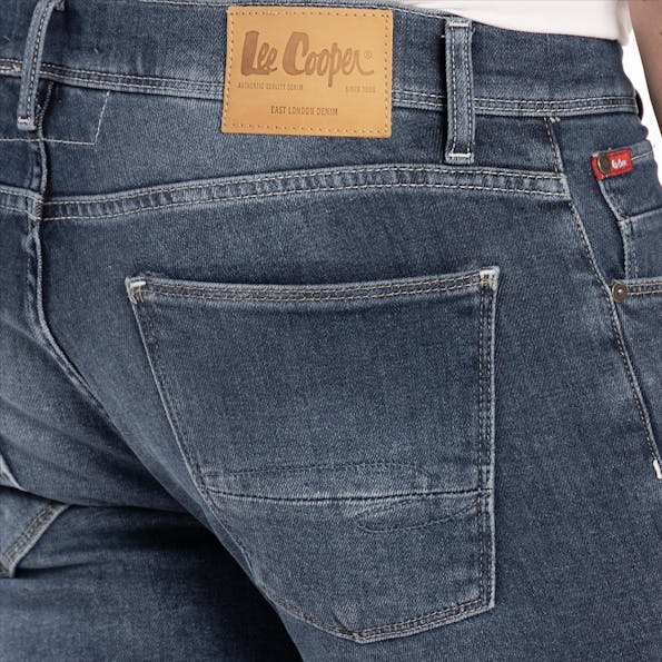 Lee Cooper - Blauwe Tim 5-pocket jeansshort