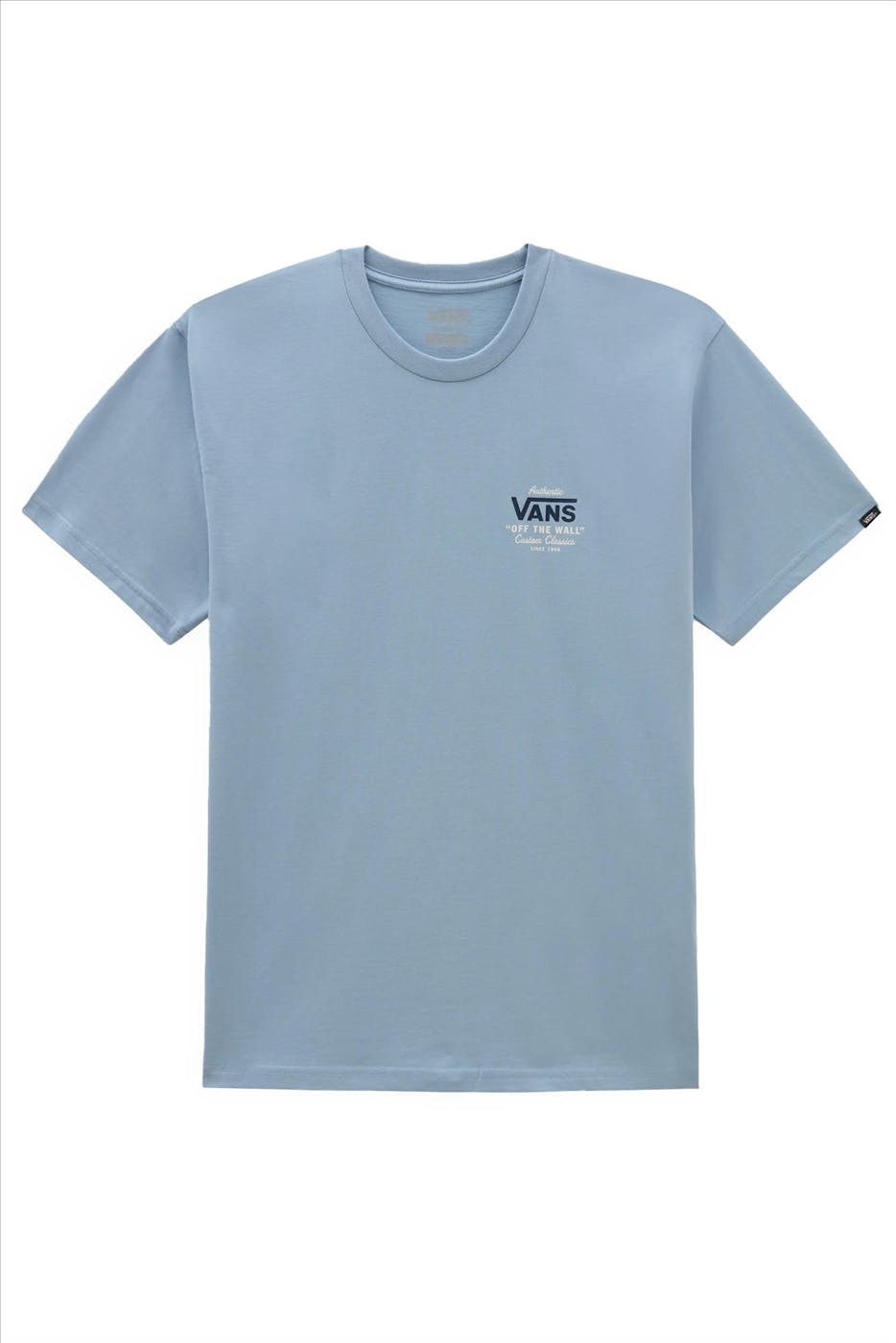 Vans  - Lichtblauwe Customs Classics T-shirt