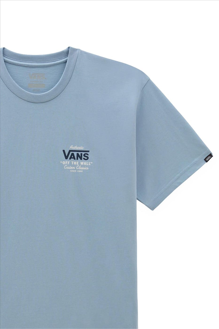 Vans  - Lichtblauwe Customs Classics T-shirt