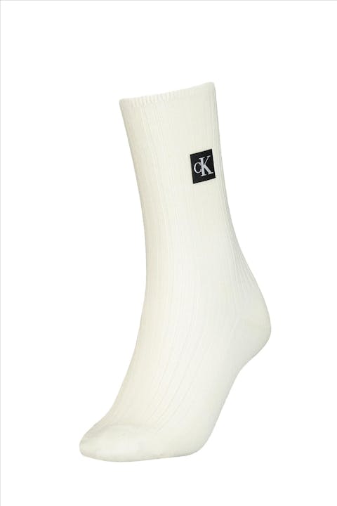 Calvin Klein - Ecru Ribbel sokken, onze size