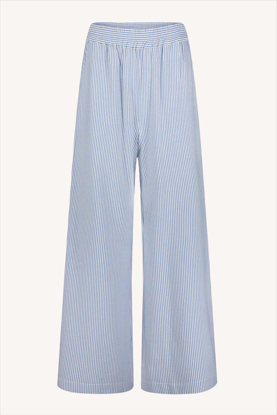 BY BAR - Lichtblauw-Witte Randy Stripe broek
