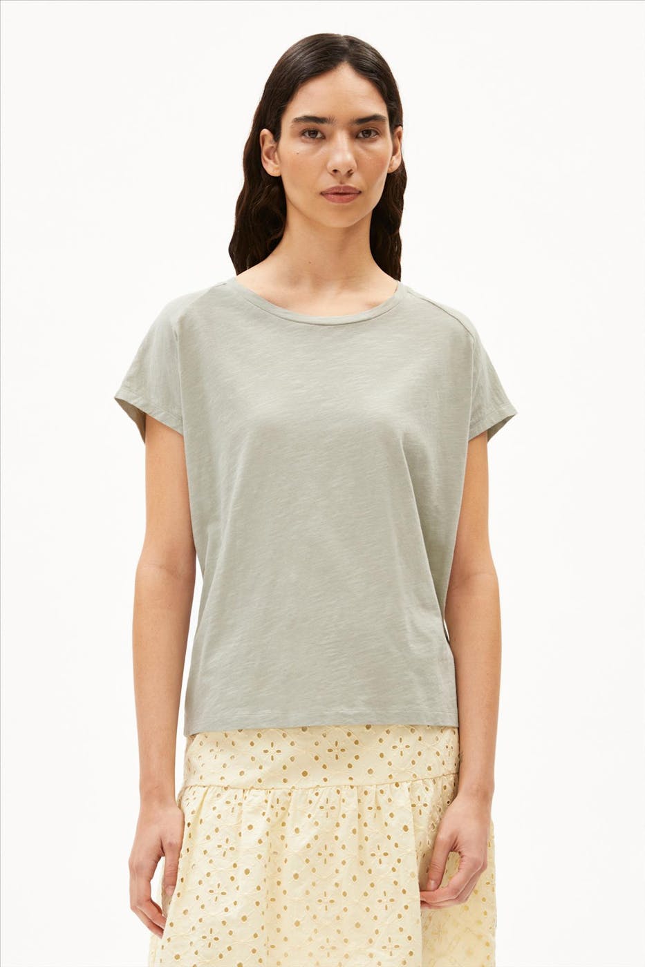 Armed Angels - Zeegroene Oneliaa T-shirt