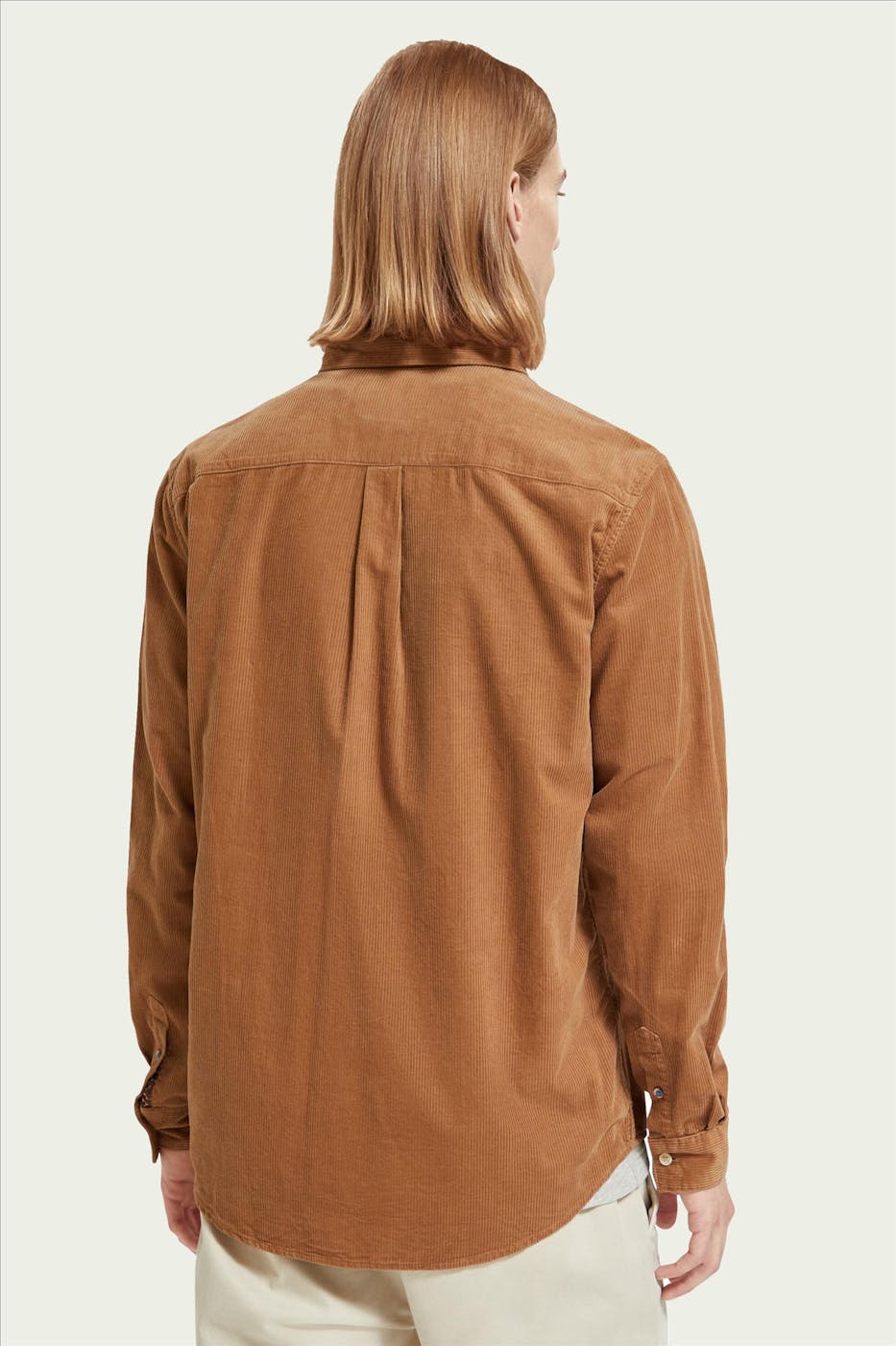 Scotch & Soda - Bruin Essential Corduroy hemd
