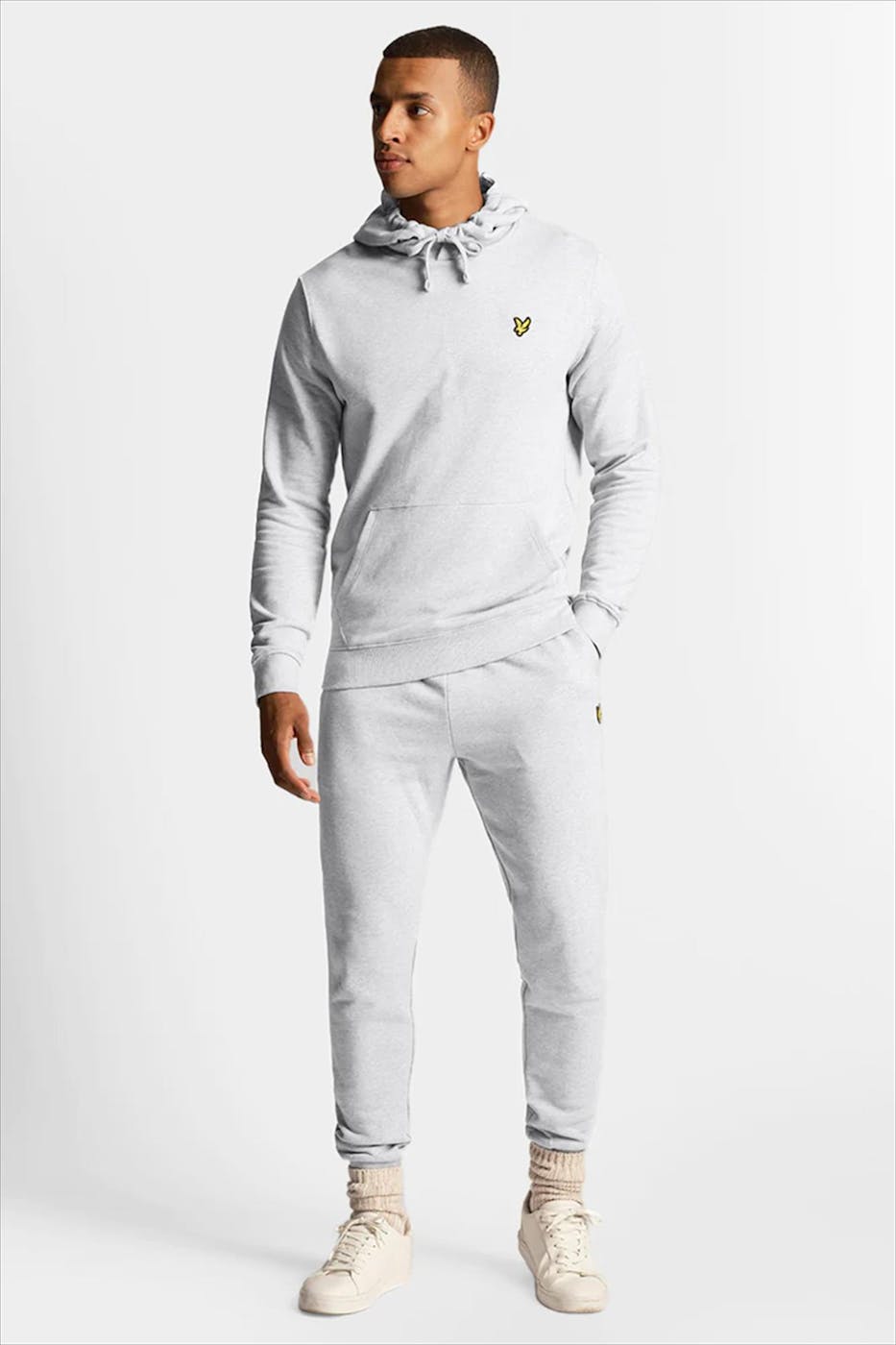 Lyle & Scott - Lichtgrijze hoodie