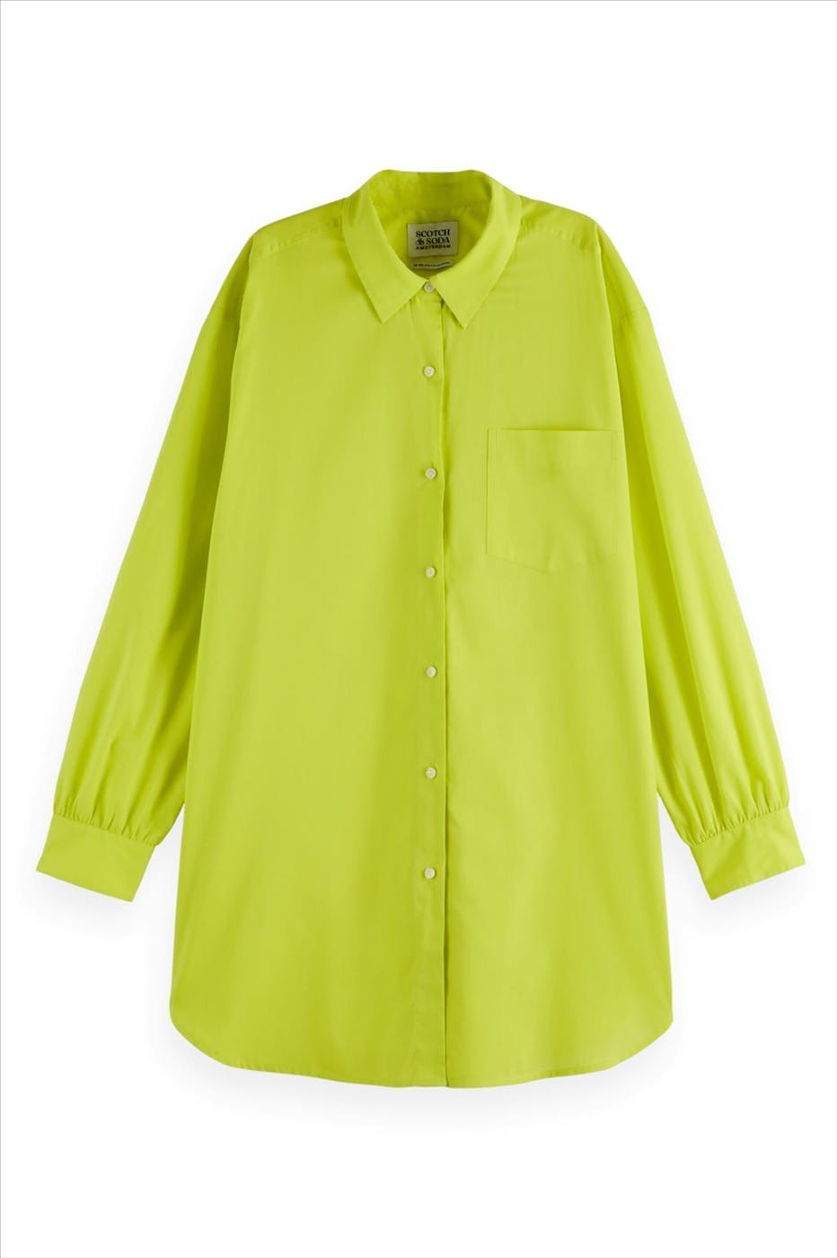 Scotch & Soda - Felgroene Oversized blouse
