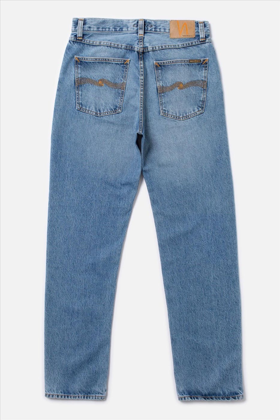 Nudie Jeans Co. - Middenblauwe Rad Rufus Straight jeans
