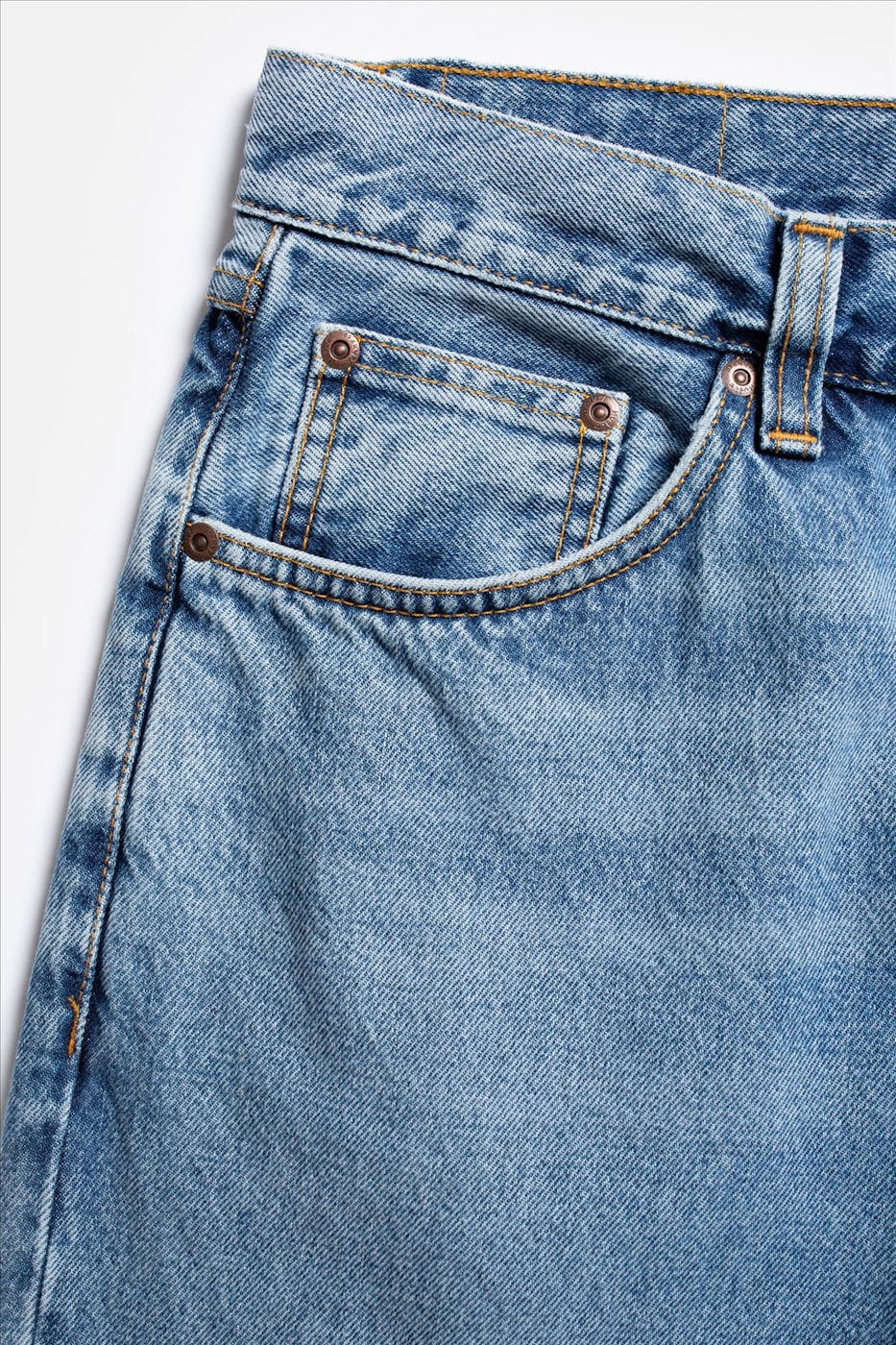 Nudie Jeans Co. - Middenblauwe Rad Rufus Straight jeans