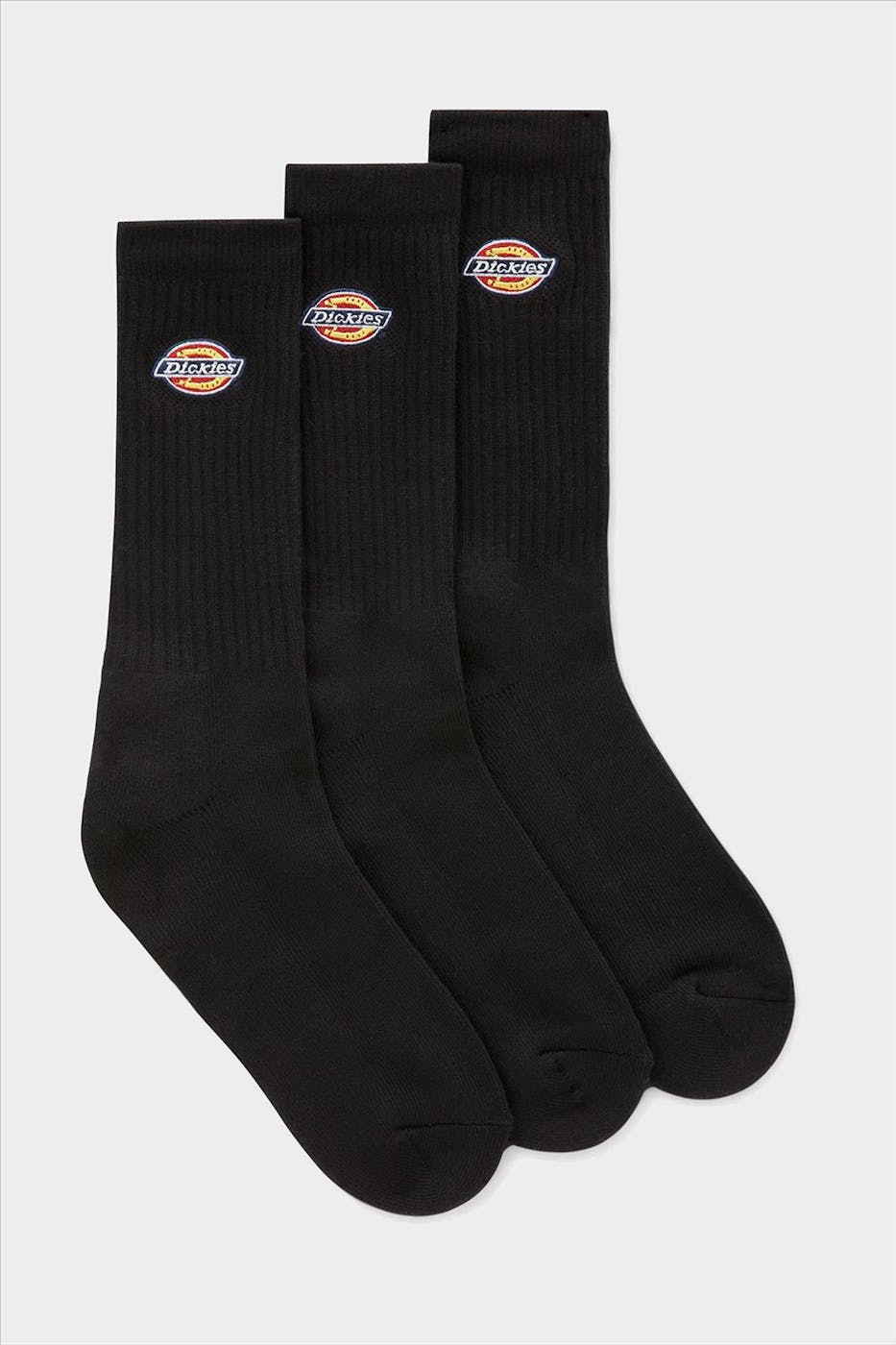 Dickies - Zwarte Valley Grove 3-pack sokken, maat: 43-46