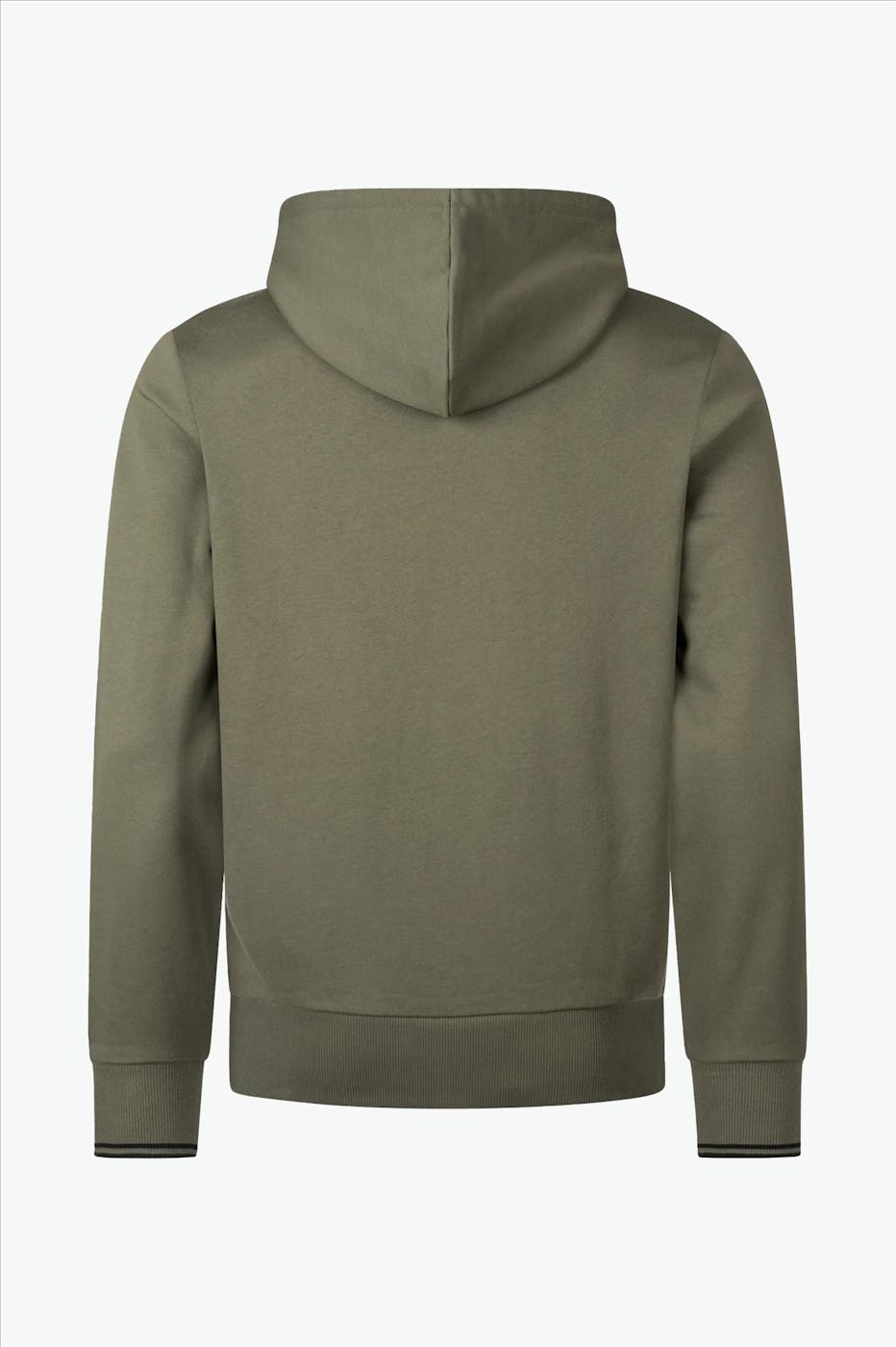 Fred Perry - Olijfgroene Tipped hoodie