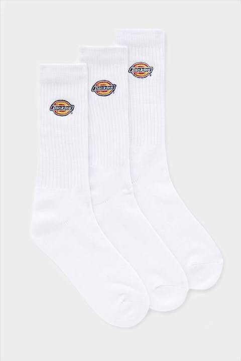Dickies - Witte Valley Grove 3-pack sokken, maat: 39-42