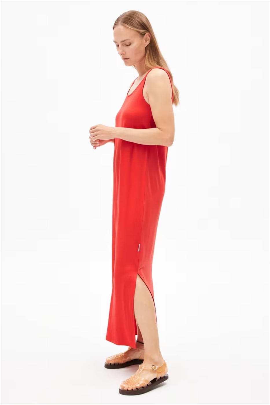 Armed Angels - Rode Maeliaa Solid jurk