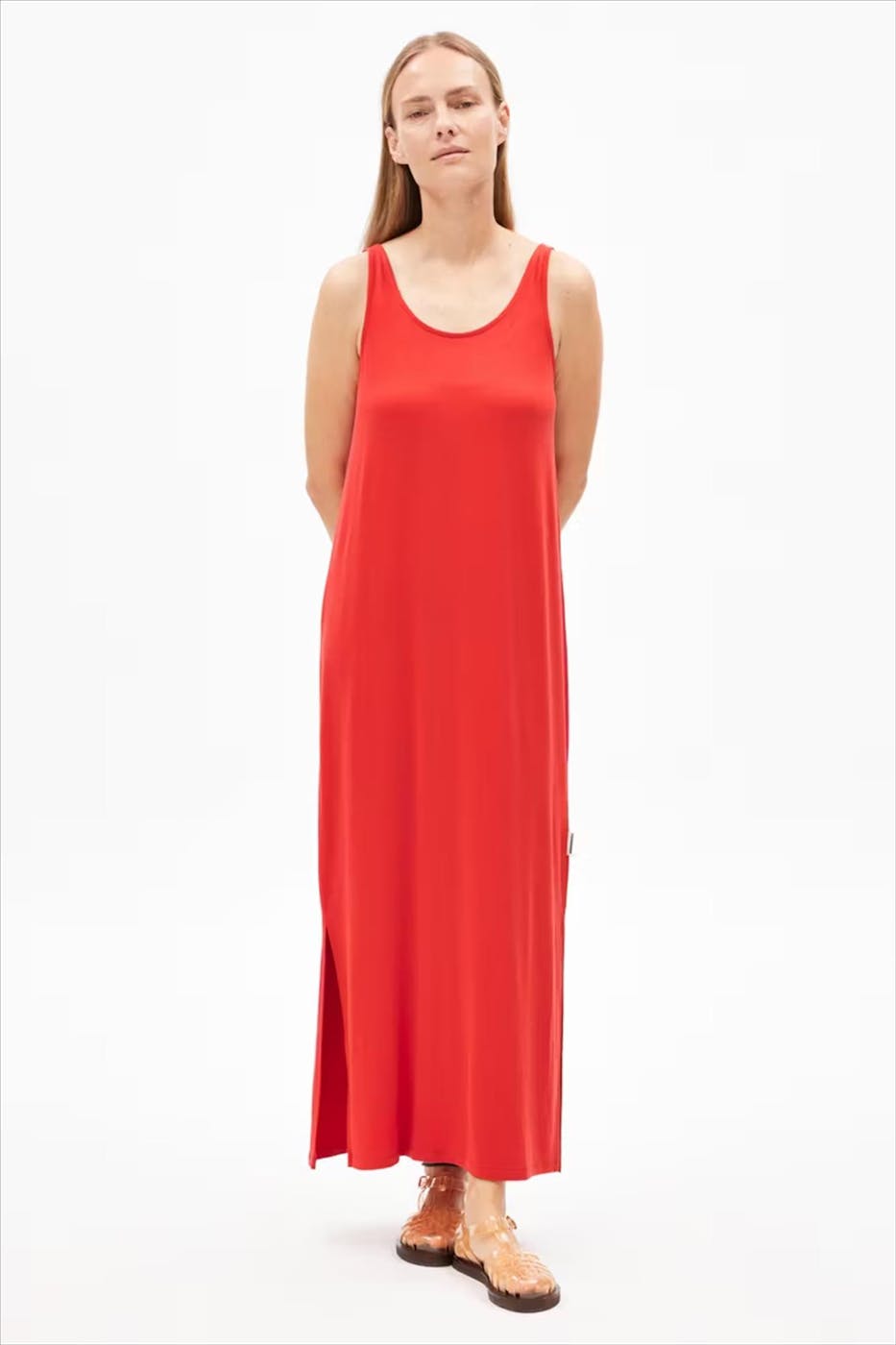 Armed Angels - Rode Maeliaa Solid jurk