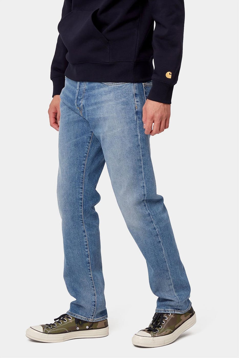 Carhartt WIP - Lichtblauwe Klondike straight tapered jeans