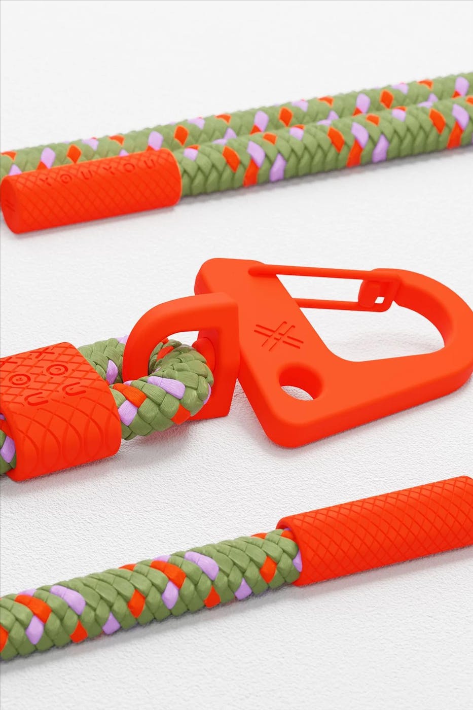 XOU XOU - Oranje-kaki iPhone 12/ 12 Pro afneembare necklace