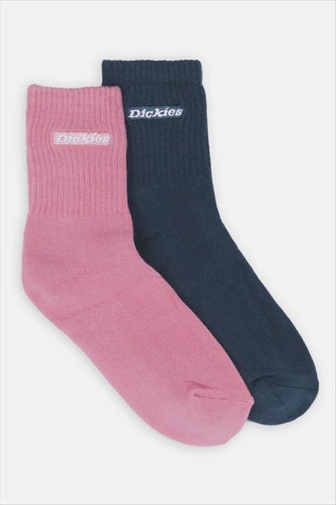 Dickies - Roze-donkerblauwe New Carluss sokken, maat:39-42