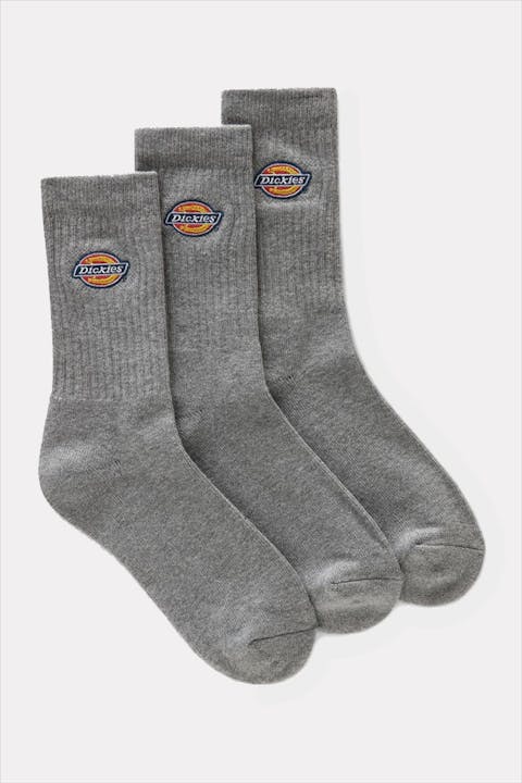 Dickies - Grijze  Valley Grove 3-pack sokken, maat: 43-46