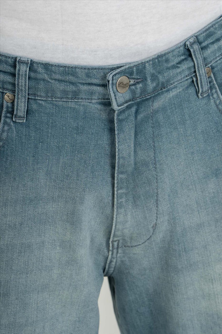 Reell - Blauwe Solid loose tapered jeans