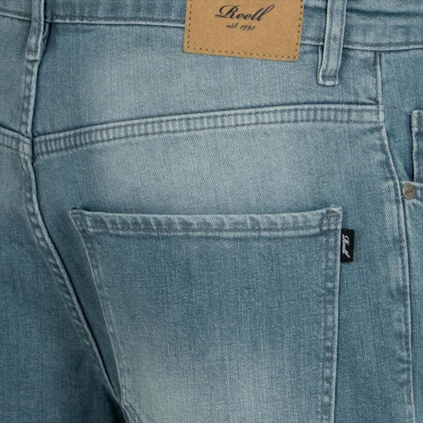Reell - Blauwe Solid loose tapered jeans
