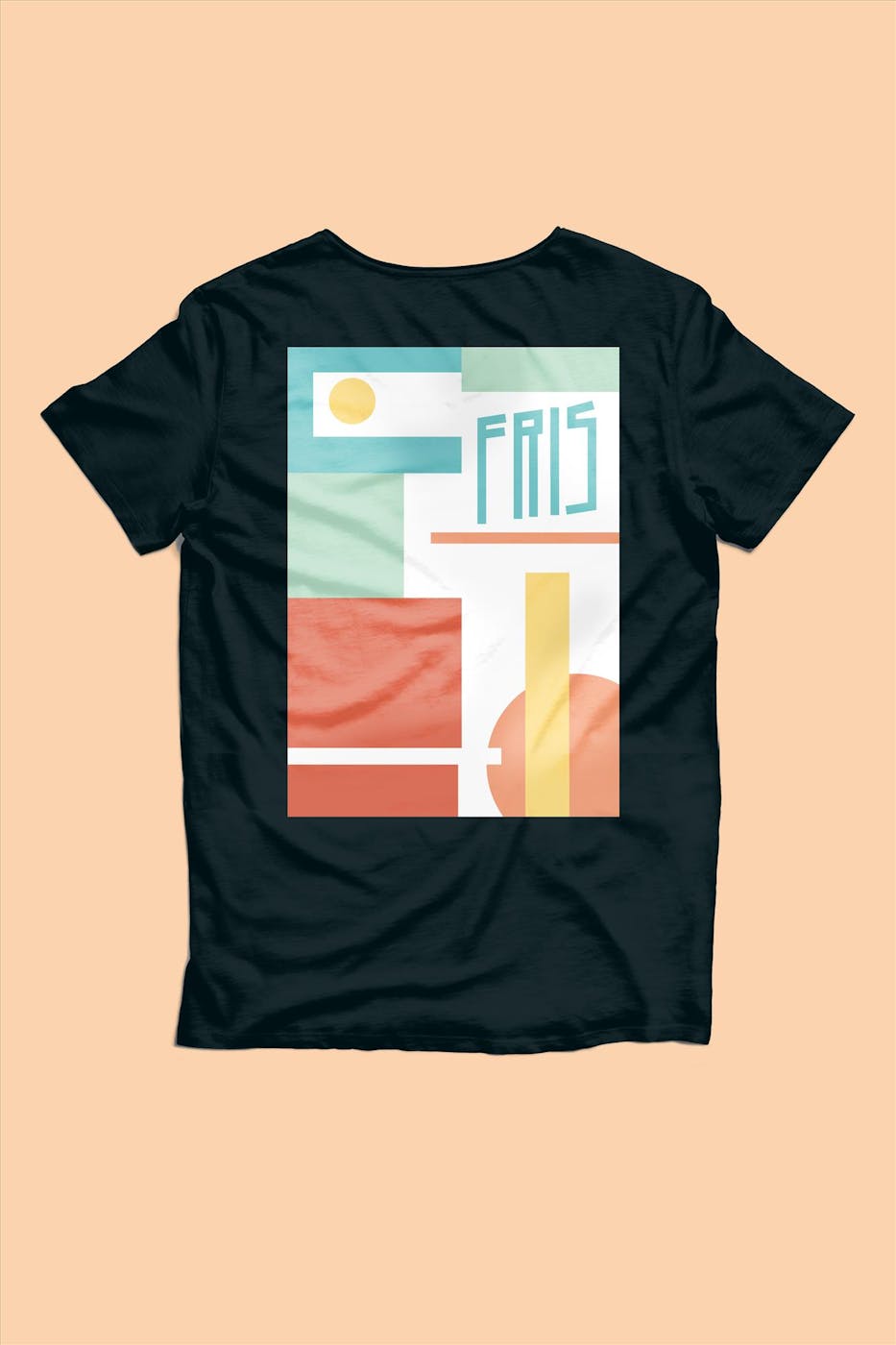 Brooklyn - Zwarte Fris T-shirt