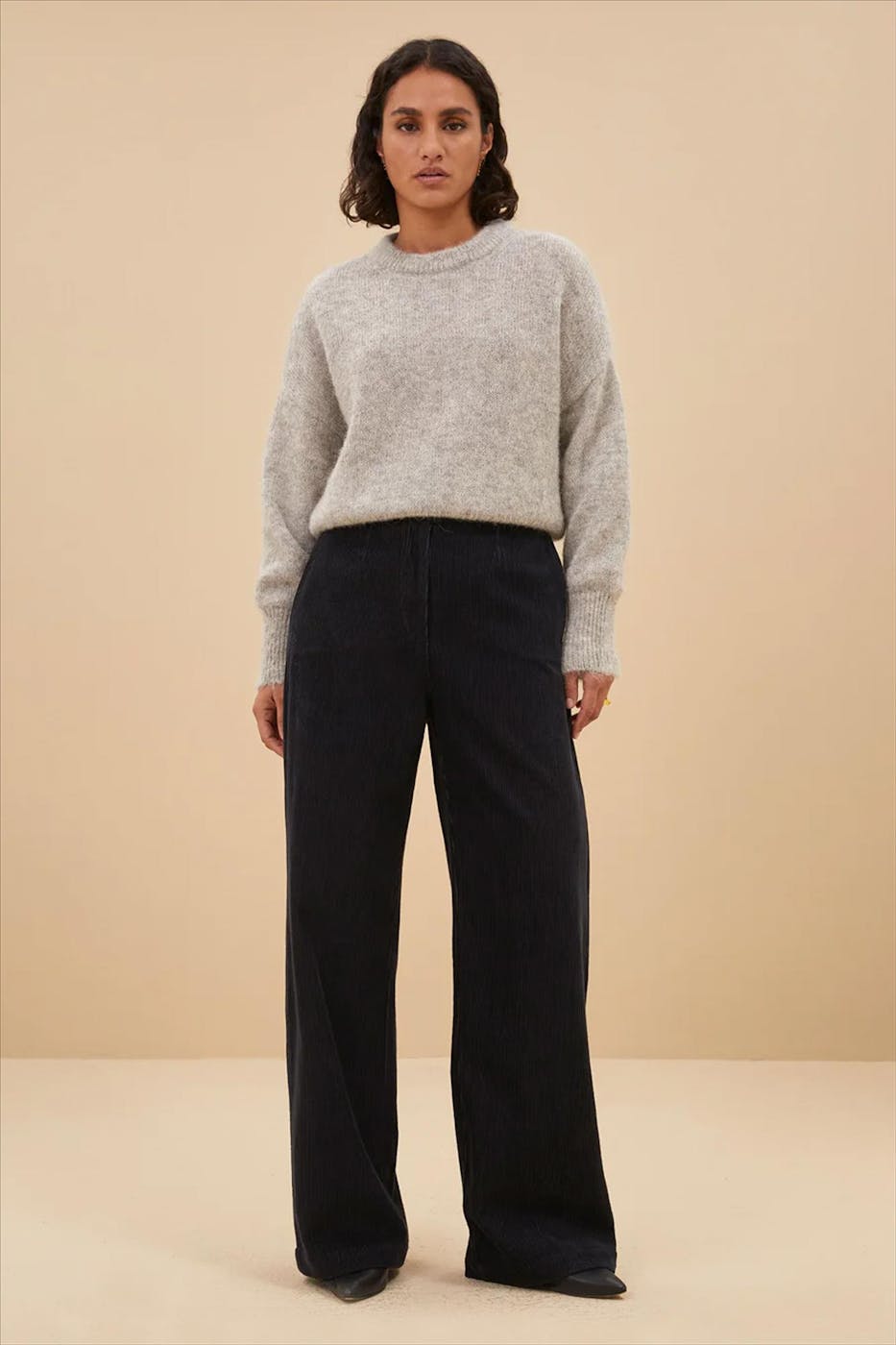 BY BAR - Donkerblauwe Odin Cord broek