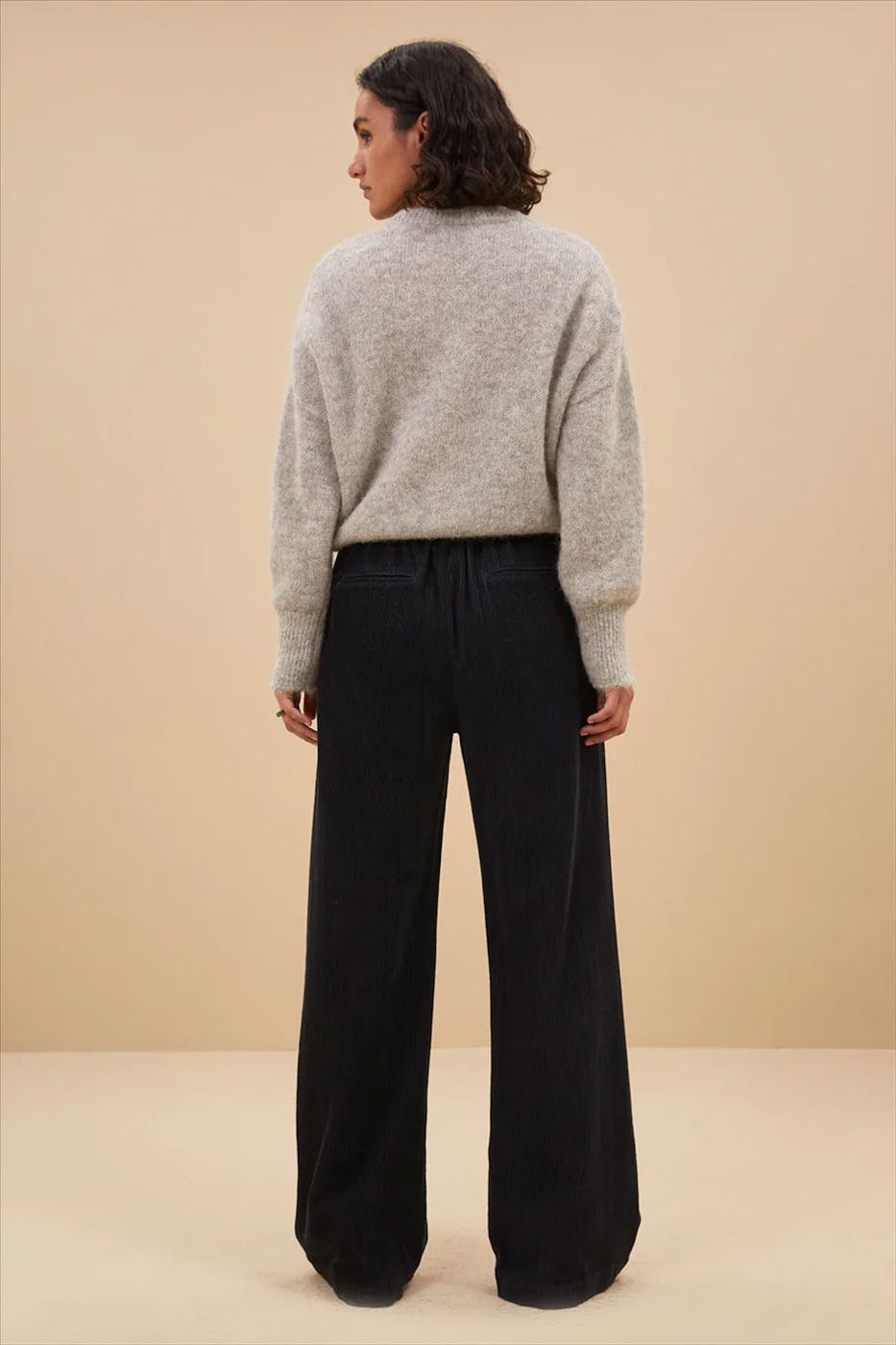 BY BAR - Donkerblauwe Odin Cord broek