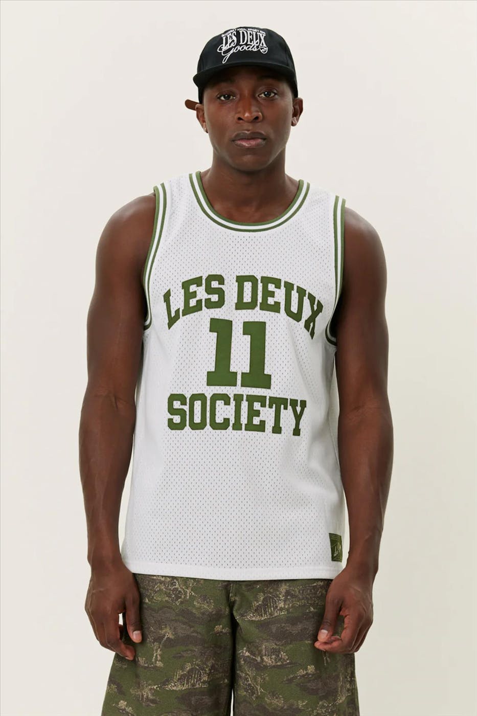 LES DEUX - Ecru Silas Mesh tanktop