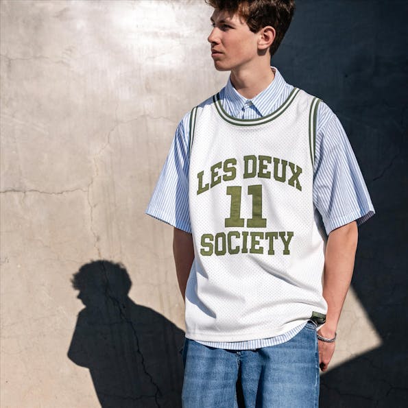 LES DEUX - Ecru Silas Mesh tanktop