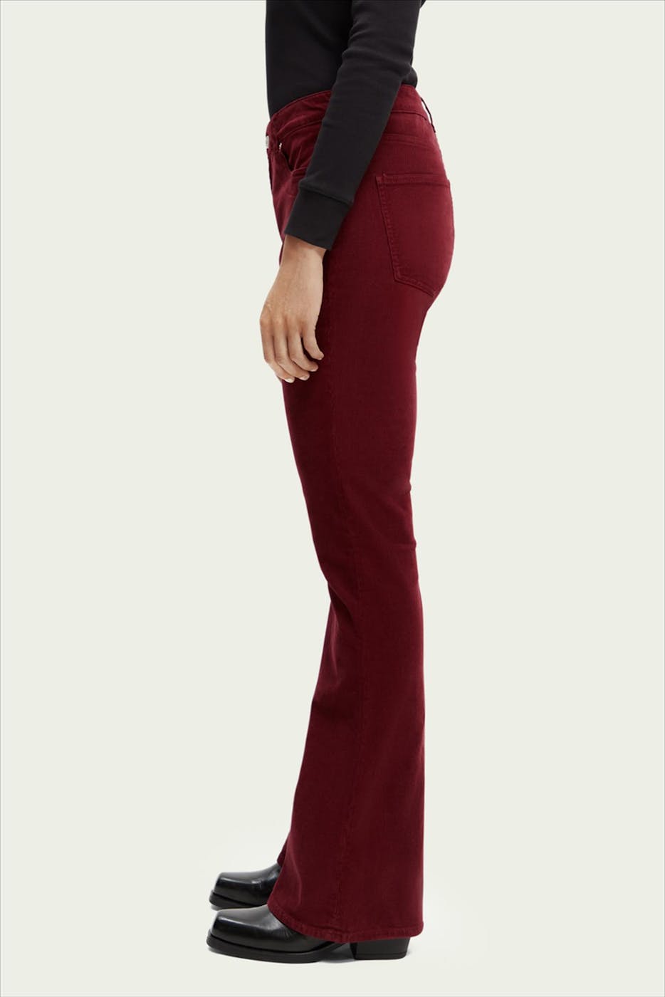 Scotch & Soda - Bordeaux The Charm Flare broek