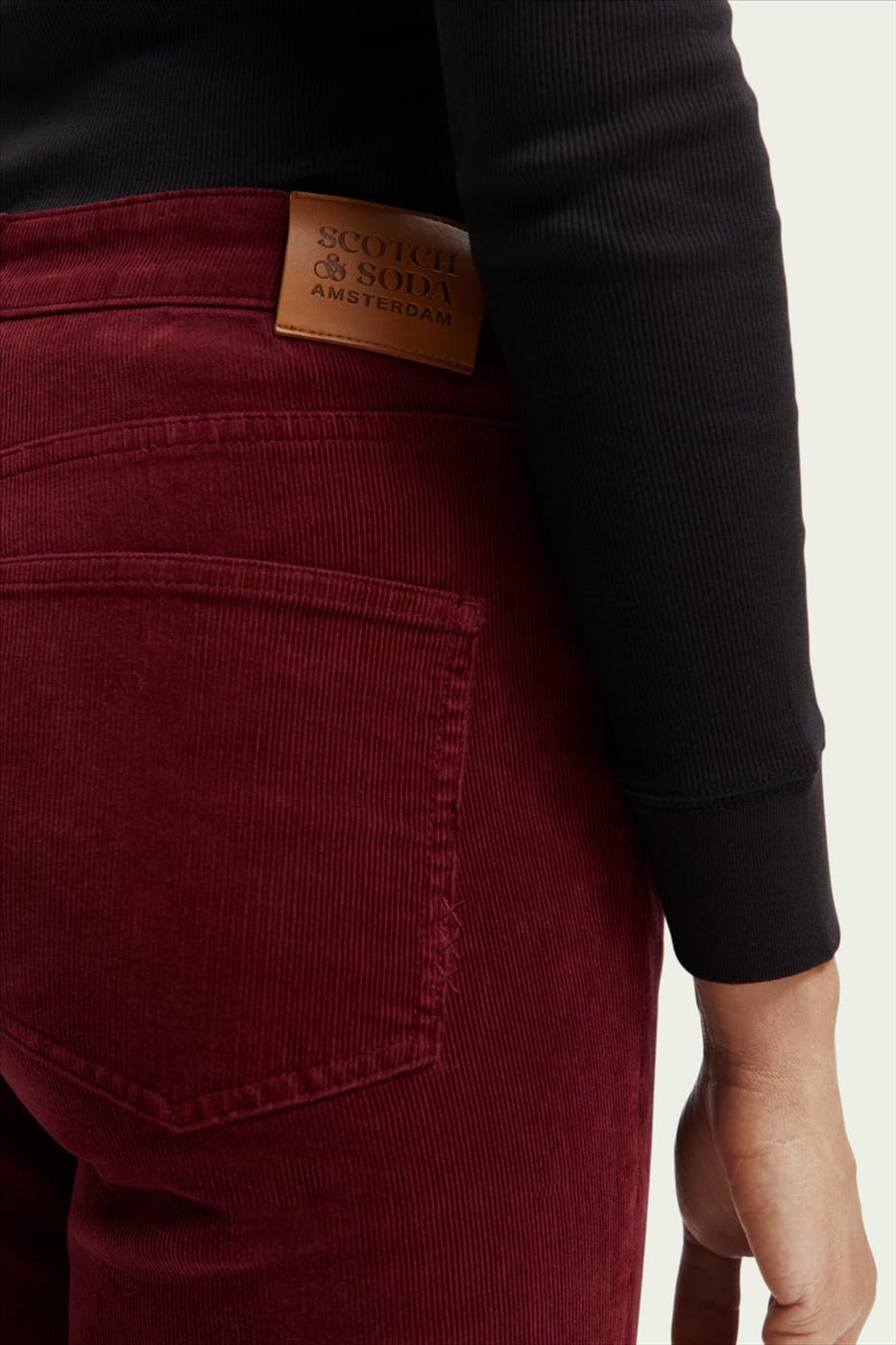 Scotch & Soda - Bordeaux The Charm Flare broek