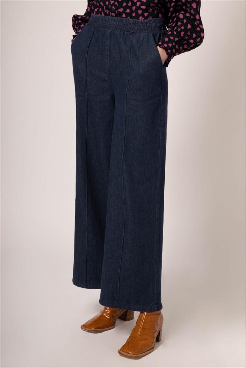 FRNCH - Donkerblauwe Palmina jeansbroek