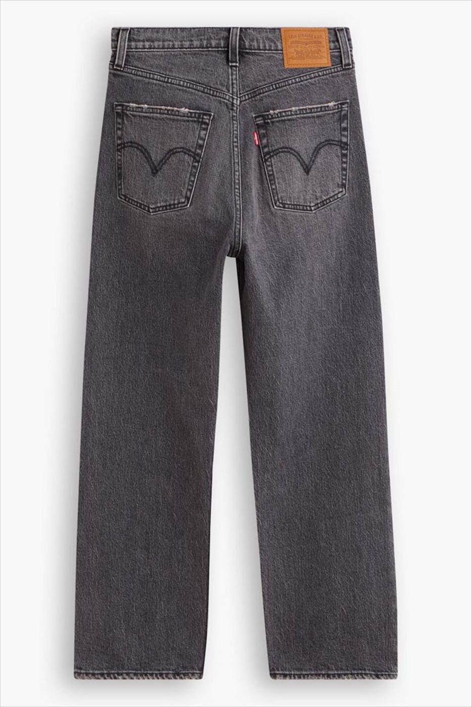 Levi's - Zwarte Ribcage Straight jeans