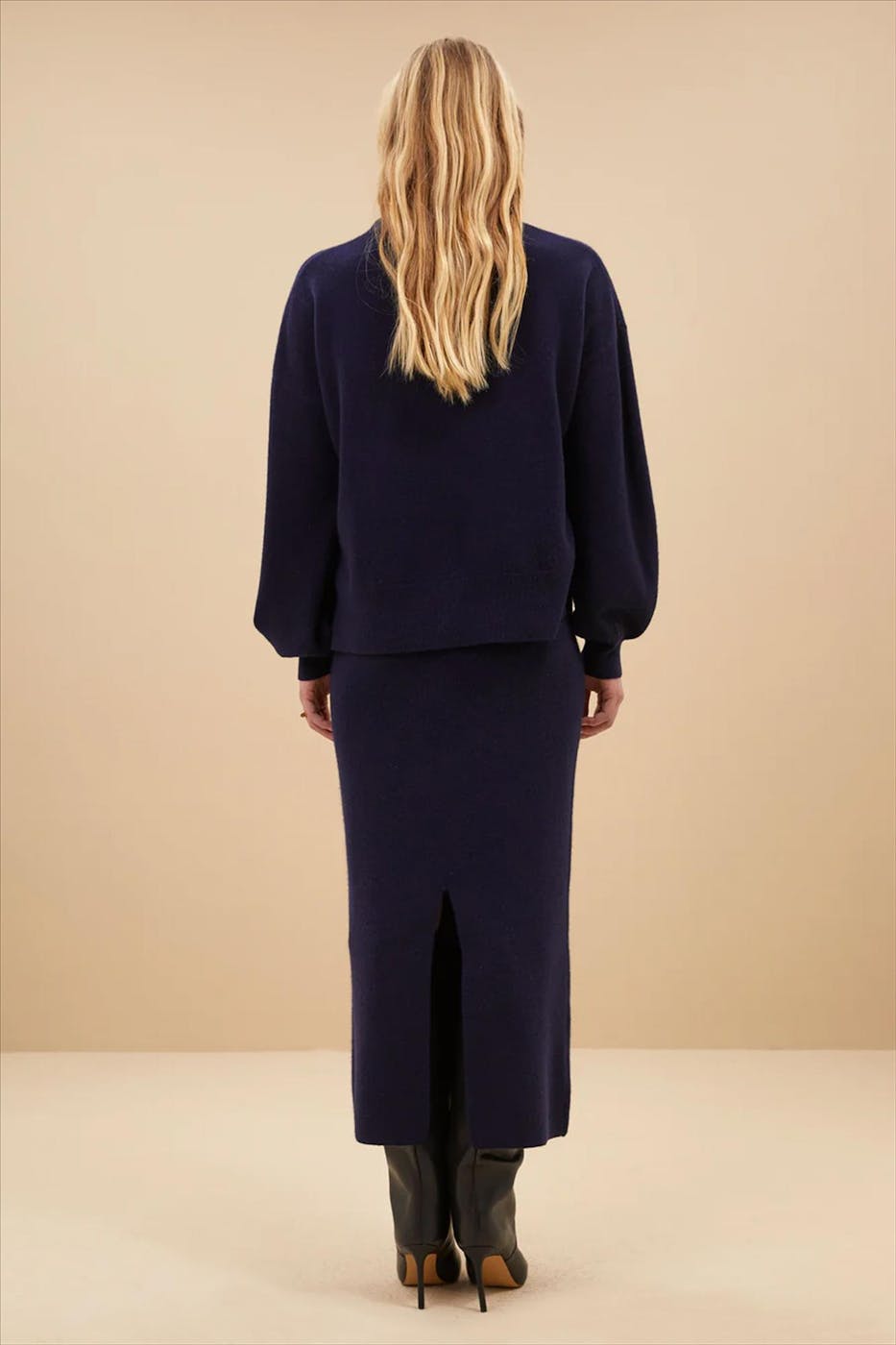 BY BAR - Donkerblauwe Dex rok