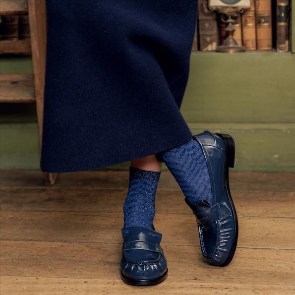 BY BAR - Donkerblauwe Dex rok