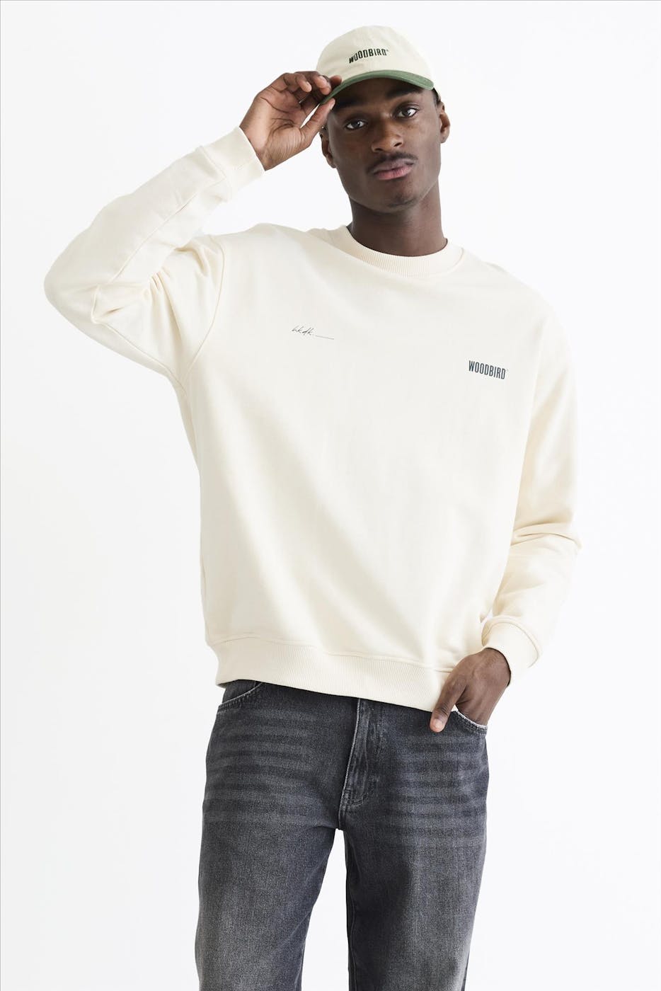 WOODBIRD - Ecru Cane sweater