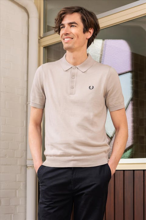 Fred Perry - Beige Classic Knitted polotrui
