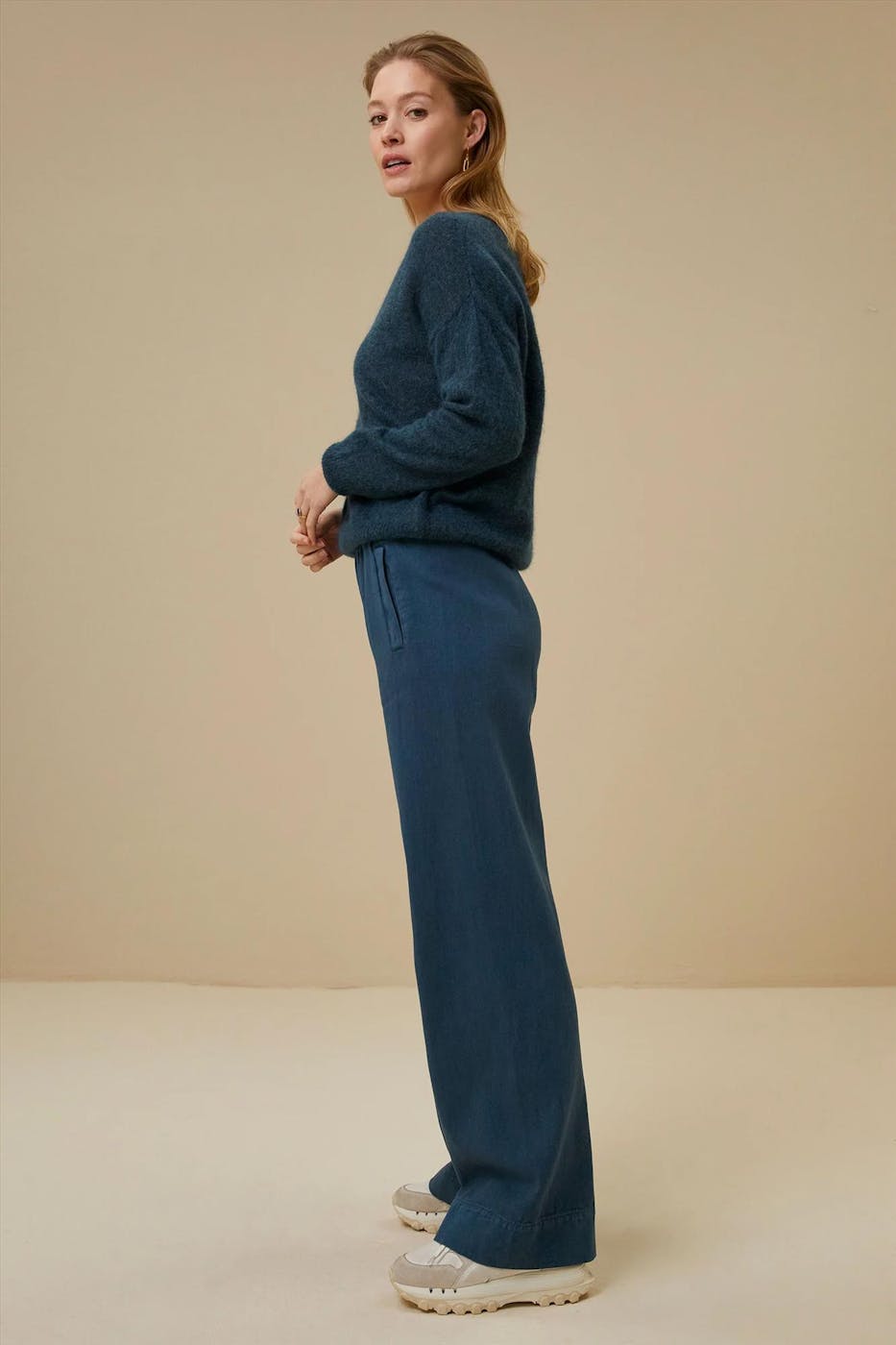 BY BAR - Blauwe Liv cardigan