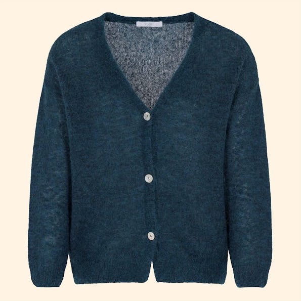BY BAR - Blauwe Liv cardigan