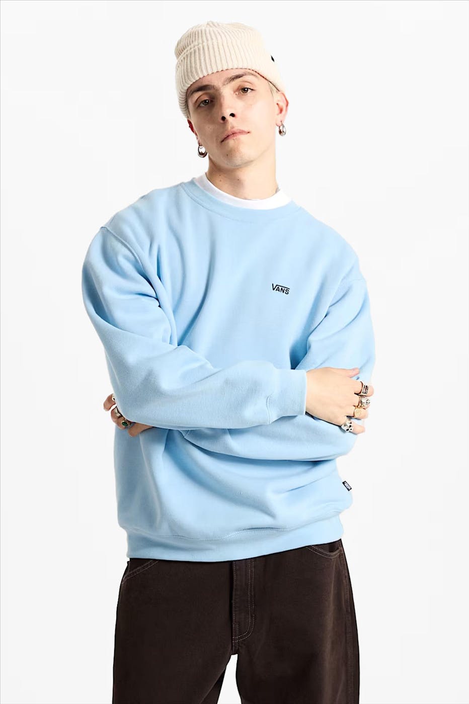 Vans - Lichtblauwe Left Chest II sweater